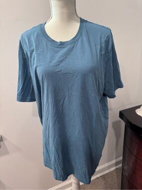 Classic Crew Neck Men's T-Shirt in Slate Blue